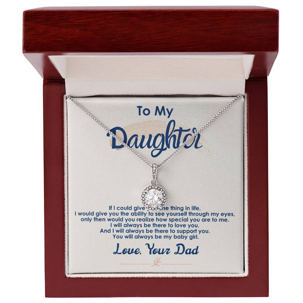 Always Be My Baby Girl — Eternal Hope Necklace | Sentimental Gift for Daughter