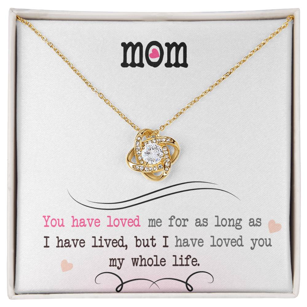My Whole Life — Love Knot Necklace | Sentimental Mother&