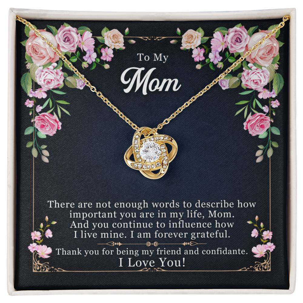 Forever Grateful — Love Knot Necklace | Thank You Mother&