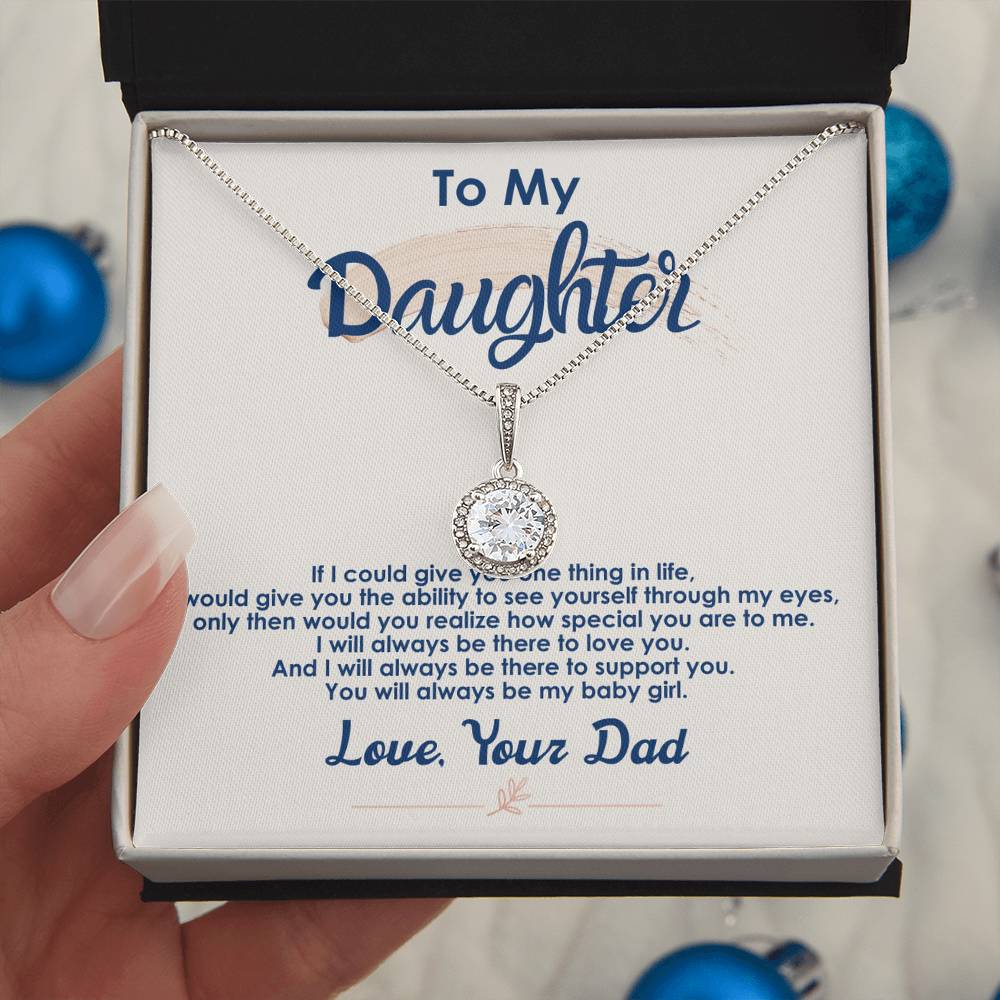 Always Be My Baby Girl — Eternal Hope Necklace | Sentimental Gift for Daughter