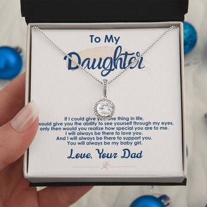 Always Be My Baby Girl — Eternal Hope Necklace | Sentimental Gift for Daughter