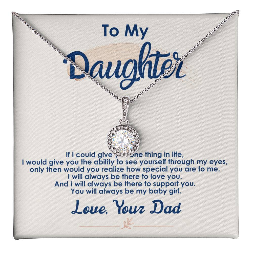 Always Be My Baby Girl — Eternal Hope Necklace | Sentimental Gift for Daughter