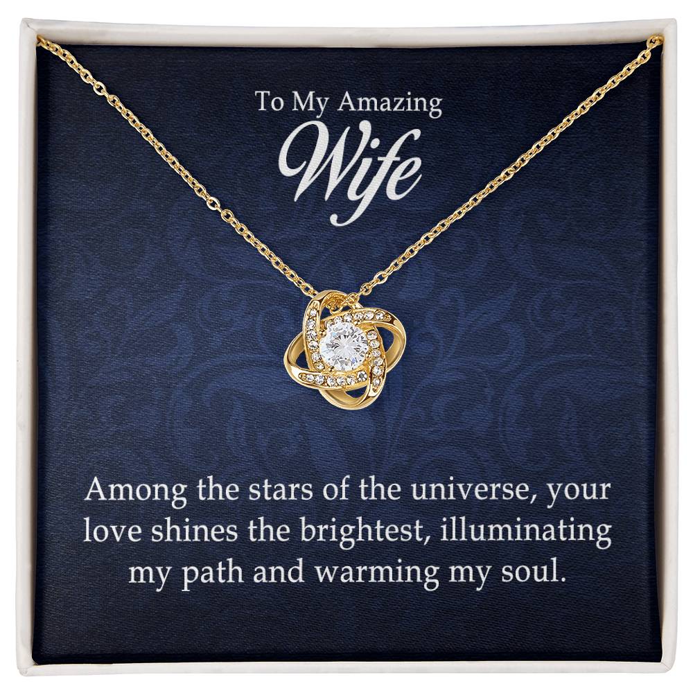 To My Amazing Wife — Love Knot Necklace | Romantic Gift for Wife
