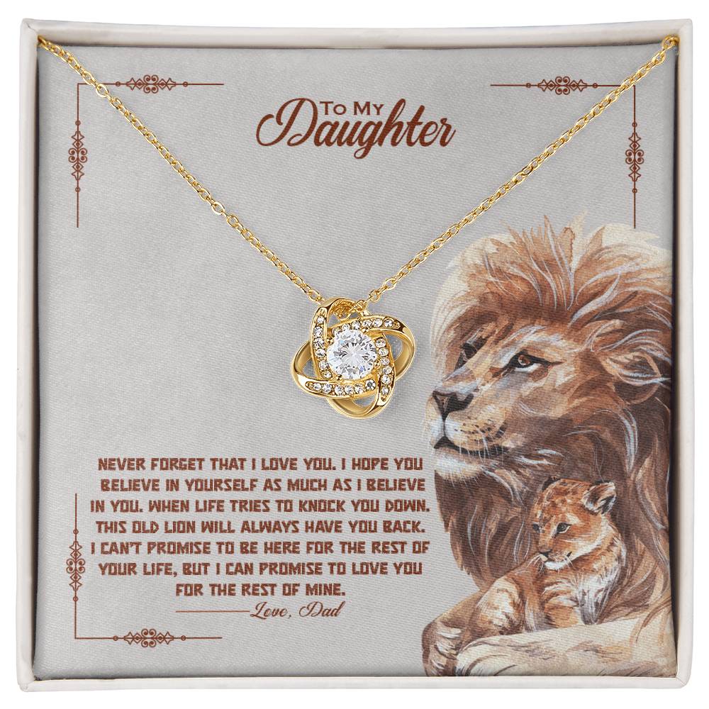 Never Forget How Special You Are — Love Knot Necklace | Gift for Daughter