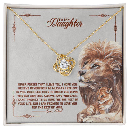 Never Forget How Special You Are — Love Knot Necklace | Gift for Daughter