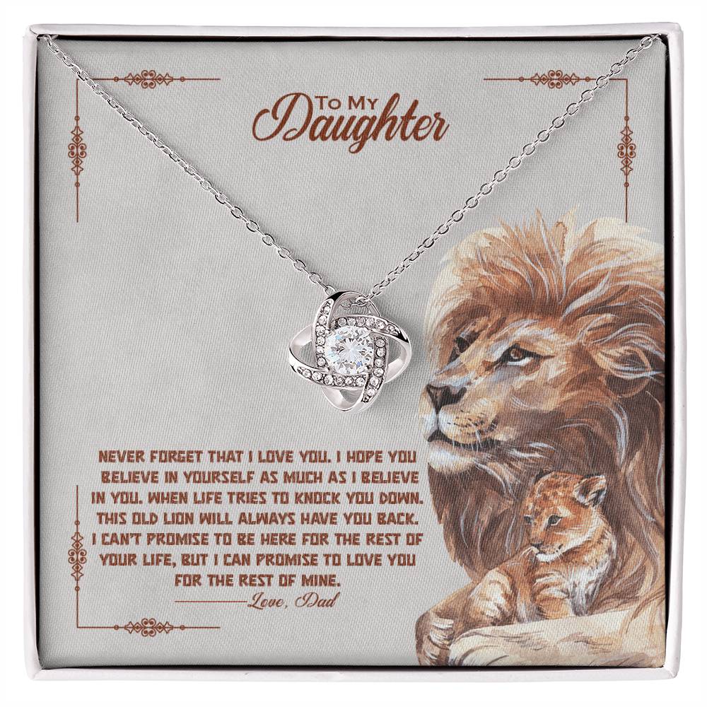 Never Forget How Special You Are — Love Knot Necklace | Gift for Daughter