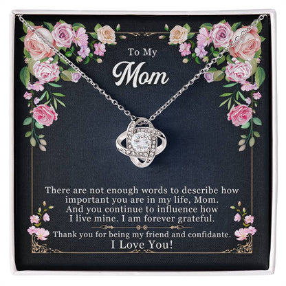 Forever Grateful — Love Knot Necklace | Thank You Mother&