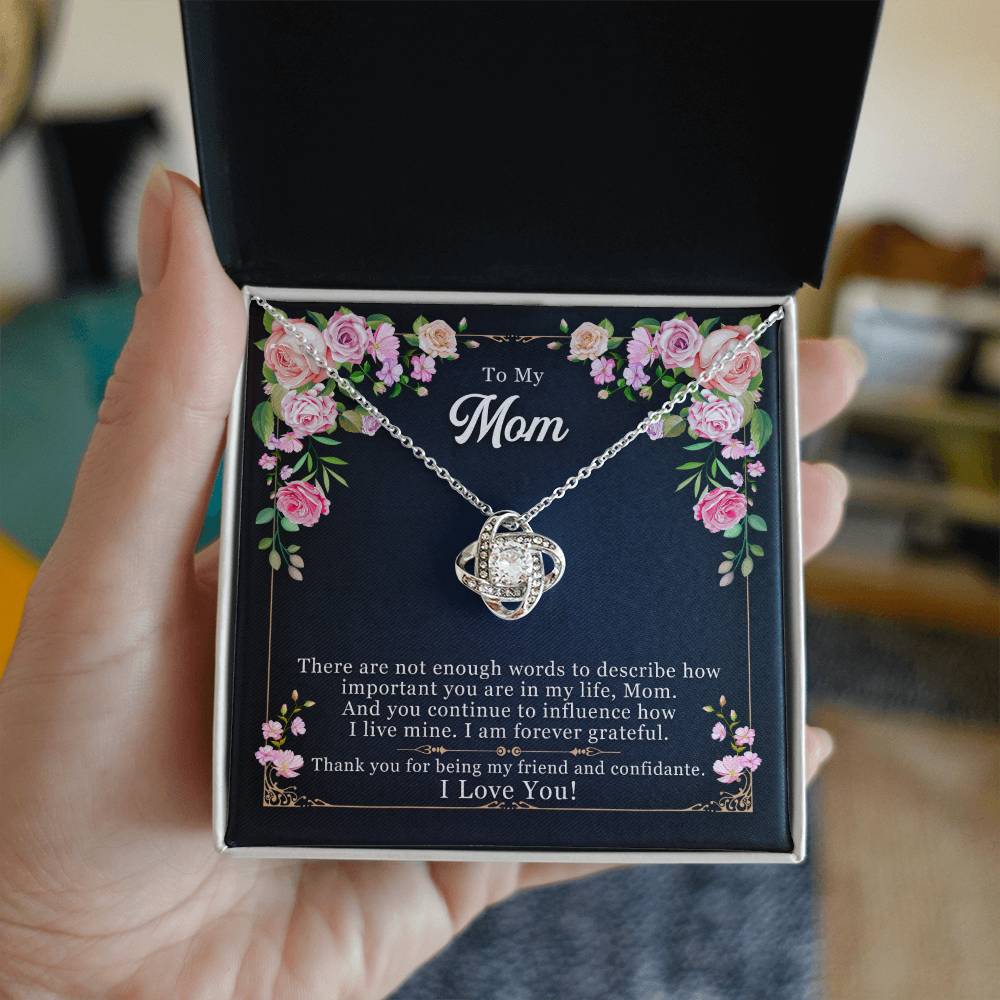 Forever Grateful — Love Knot Necklace | Thank You Mother&