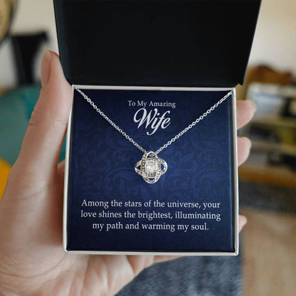 To My Amazing Wife — Love Knot Necklace | Romantic Gift for Wife