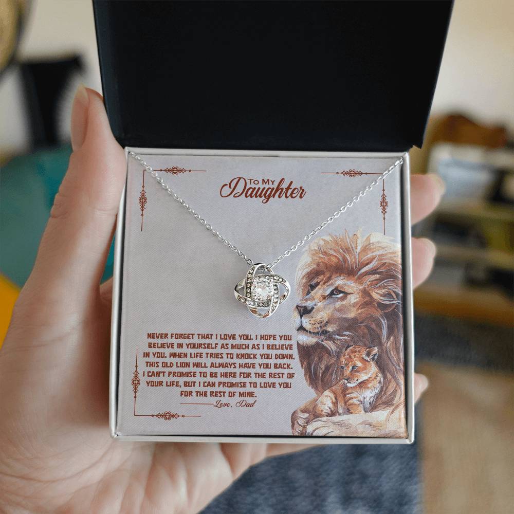 Never Forget How Special You Are — Love Knot Necklace | Gift for Daughter