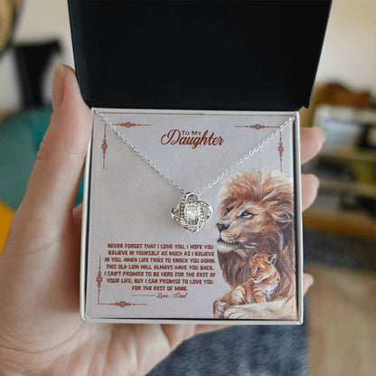 Never Forget How Special You Are — Love Knot Necklace | Gift for Daughter