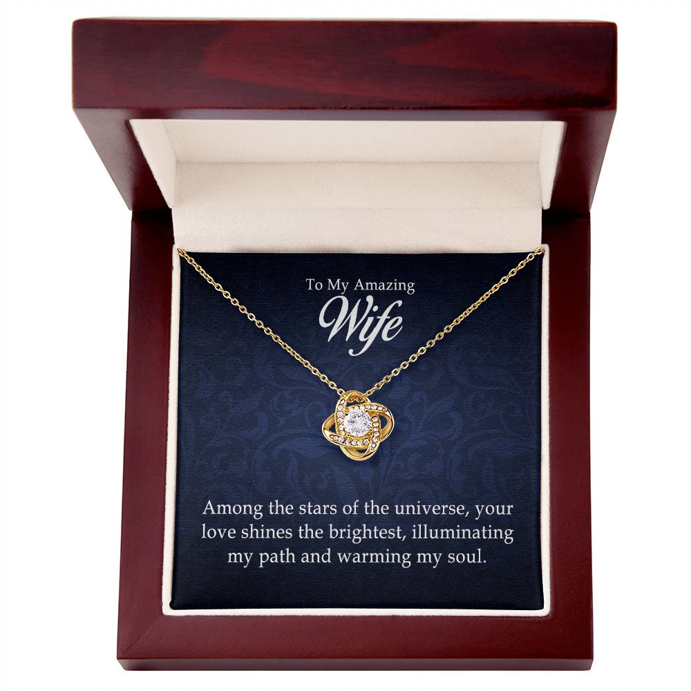 To My Amazing Wife — Love Knot Necklace | Romantic Gift for Wife