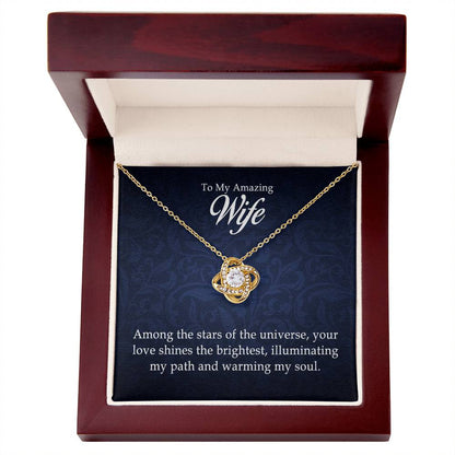 To My Amazing Wife — Love Knot Necklace | Romantic Gift for Wife