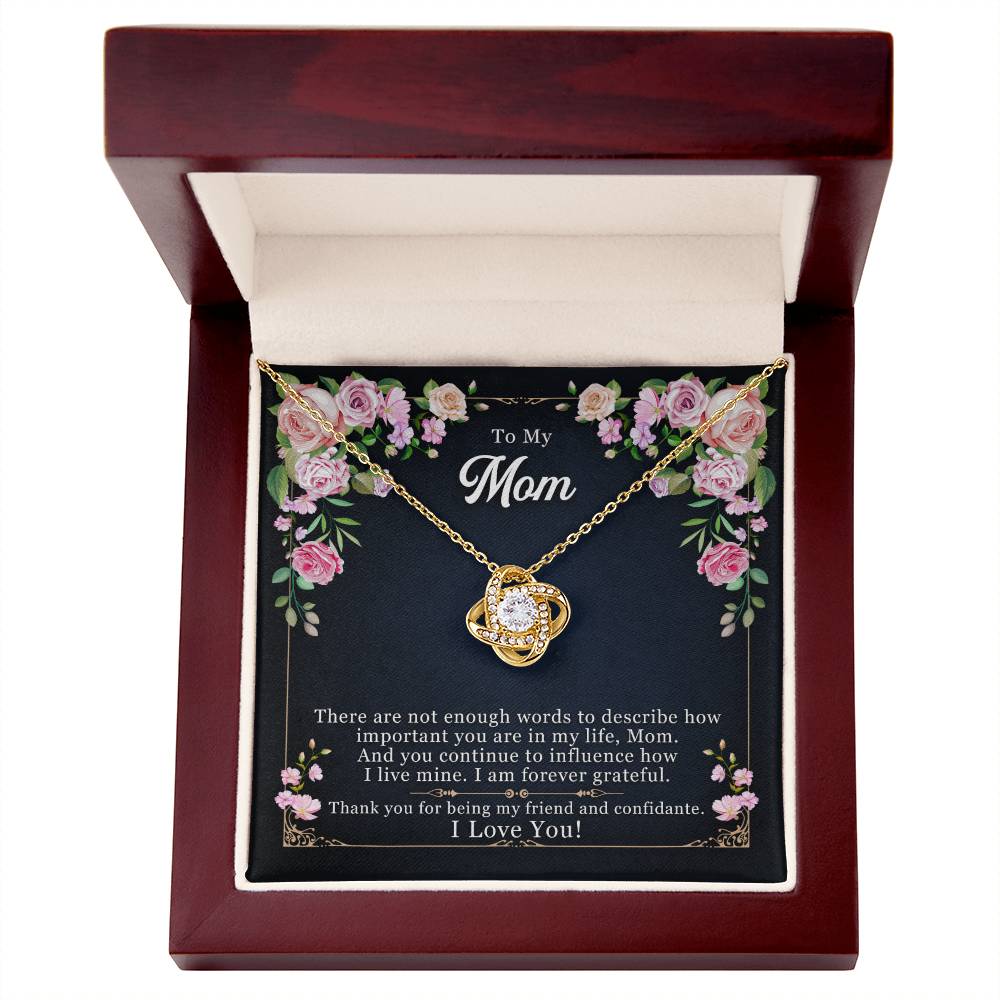 Forever Grateful — Love Knot Necklace | Thank You Mother&