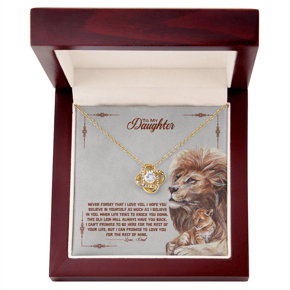 Never Forget How Special You Are — Love Knot Necklace | Gift for Daughter