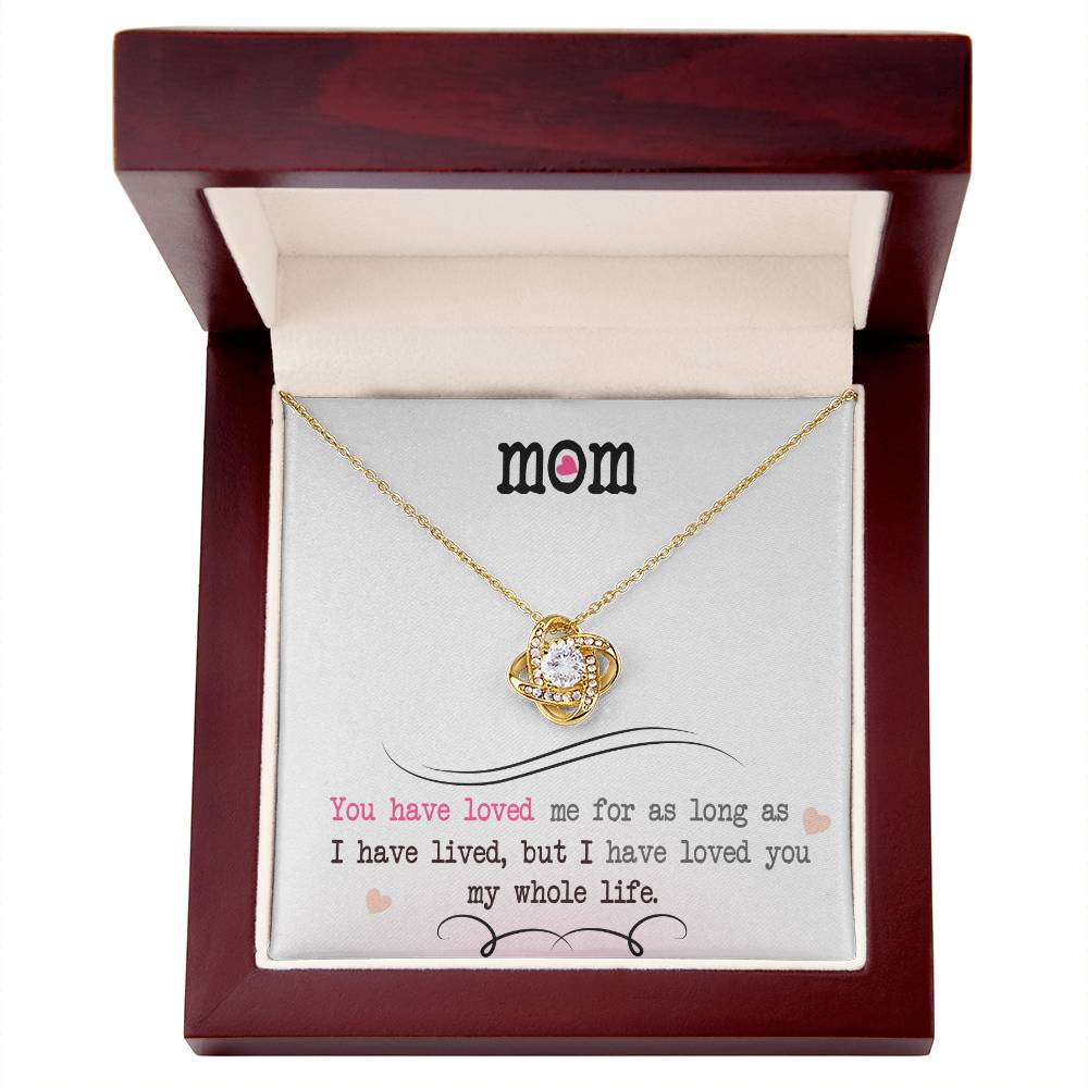 My Whole Life — Love Knot Necklace | Sentimental Mother&