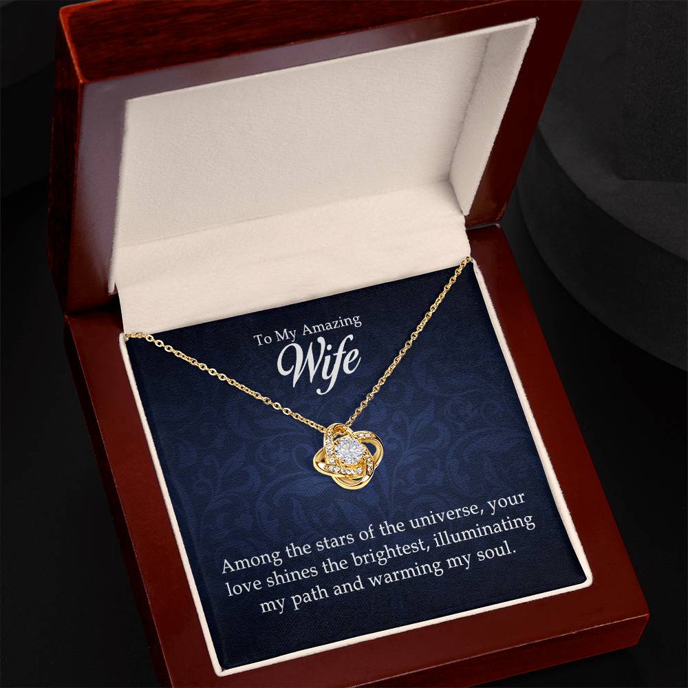 To My Amazing Wife — Love Knot Necklace | Romantic Gift for Wife