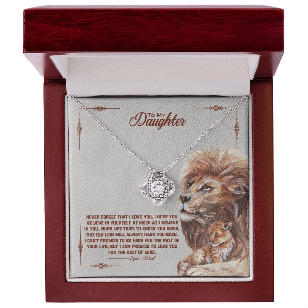 Never Forget How Special You Are — Love Knot Necklace | Gift for Daughter