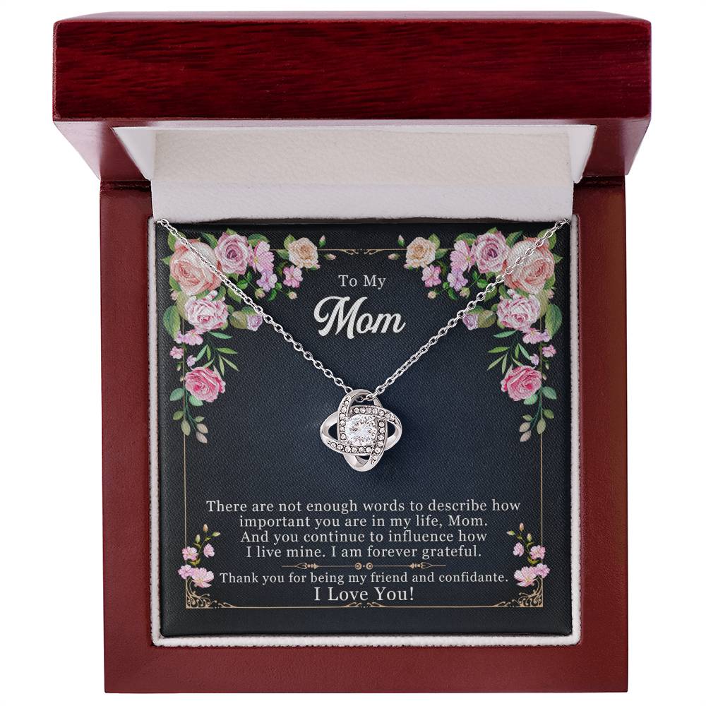 Forever Grateful — Love Knot Necklace | Thank You Mother&