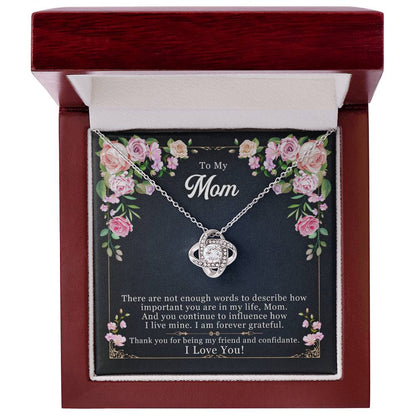 Forever Grateful — Love Knot Necklace | Thank You Mother&