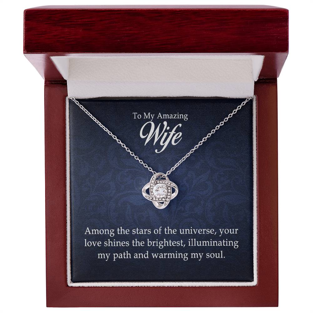 To My Amazing Wife — Love Knot Necklace | Romantic Gift for Wife