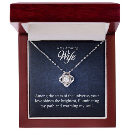 To My Amazing Wife — Love Knot Necklace | Romantic Gift for Wife